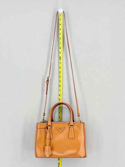 Pre - loved PRADA Galleria Tan Top Handle at Reems Closet
