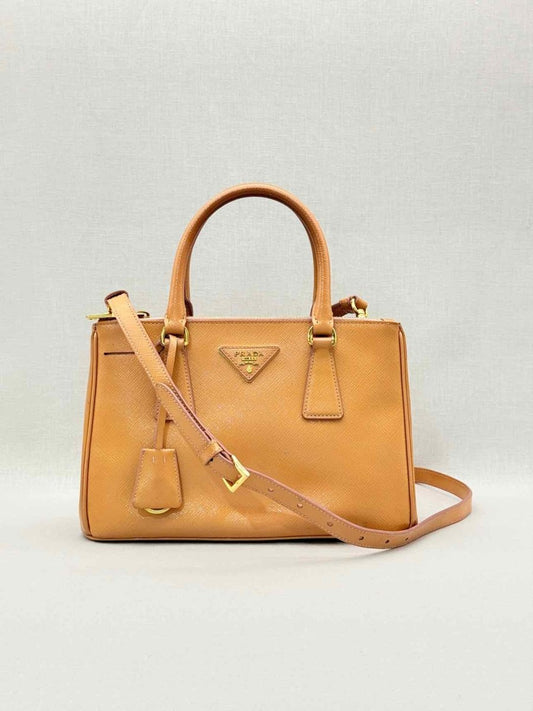 Pre - loved PRADA Galleria Tan Top Handle at Reems Closet
