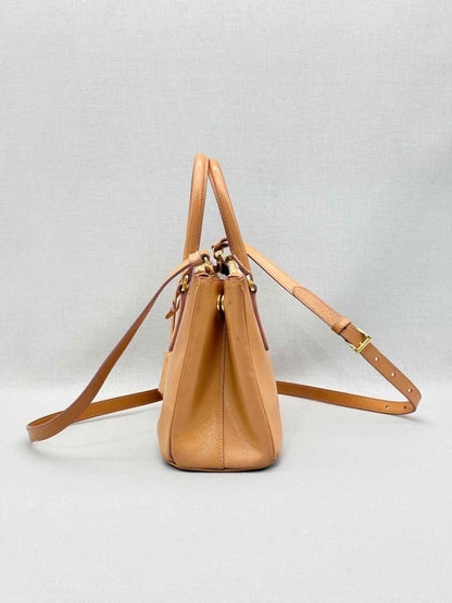 Pre - loved PRADA Galleria Tan Top Handle at Reems Closet