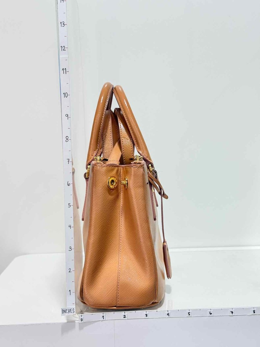 Pre - loved PRADA Galleria Tan Top Handle at Reems Closet