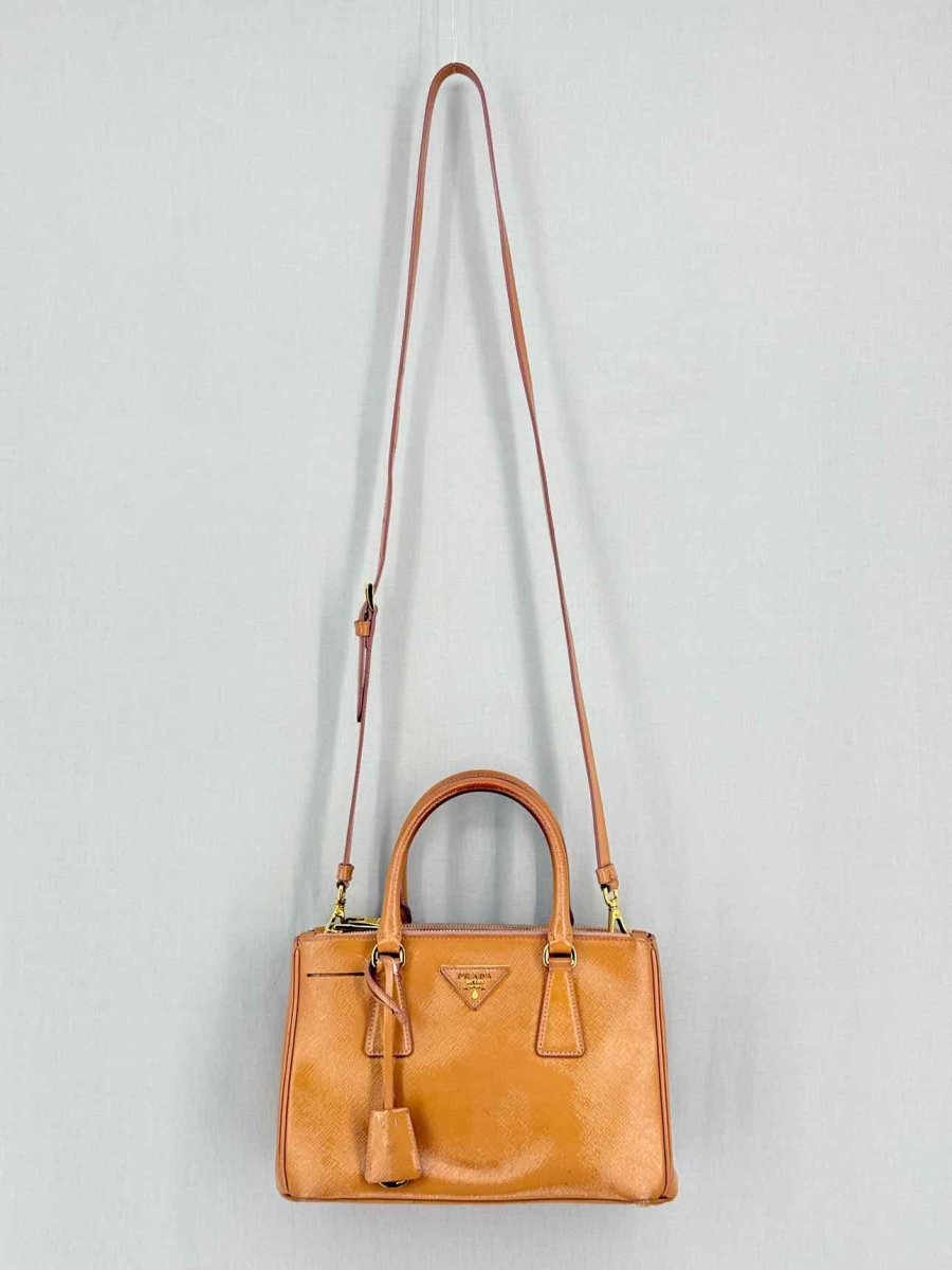 Pre - loved PRADA Galleria Tan Top Handle at Reems Closet
