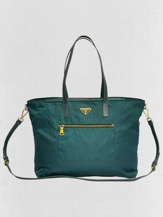Pre - loved PRADA Green Shoulder Bag at Reems Closet