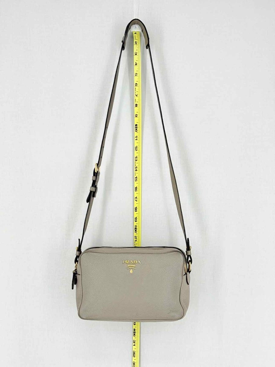 Pre - loved PRADA Grey Crossbody at Reems Closet
