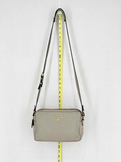 Pre - loved PRADA Grey Crossbody at Reems Closet