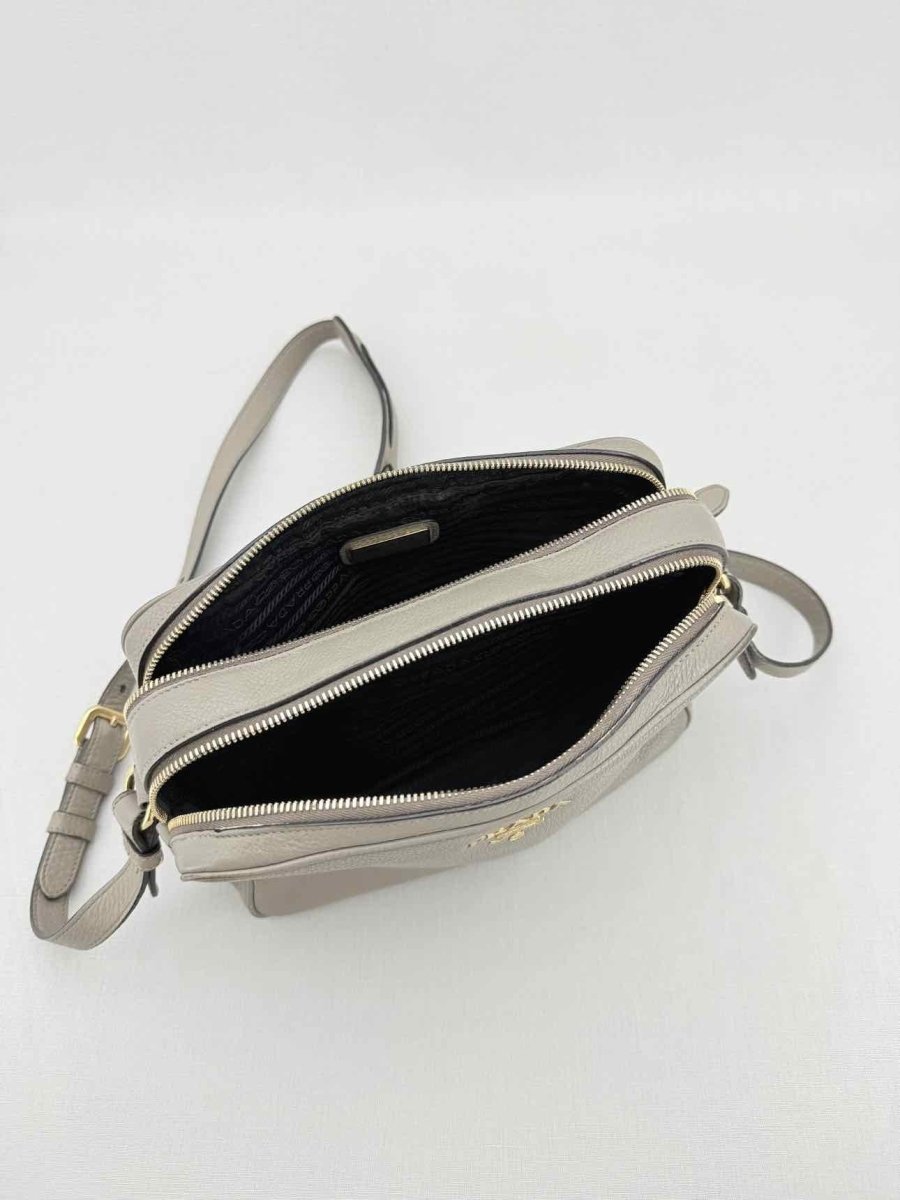 Pre - loved PRADA Grey Crossbody at Reems Closet