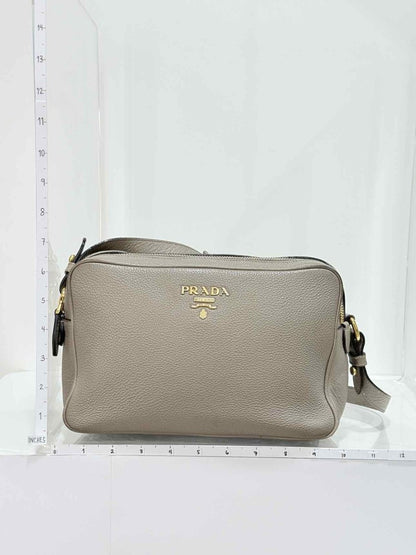 Pre - loved PRADA Grey Crossbody at Reems Closet