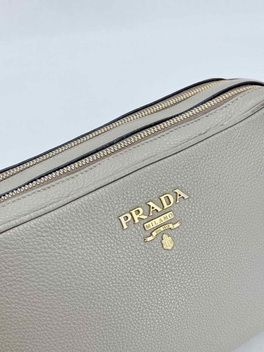 Pre - loved PRADA Grey Crossbody at Reems Closet