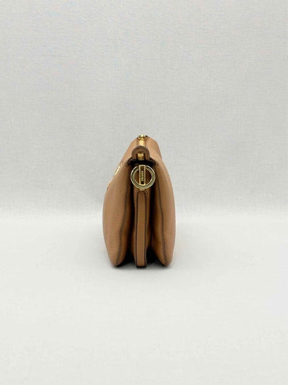 Pre-loved PRADA Logo-Strap Brown Shoulder Bag at Reems Closet