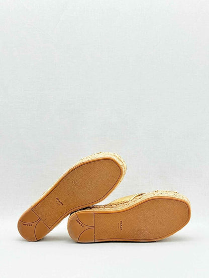 Pre - loved PRADA Metallic Gold Size EU 36 Platform at Reems Closet