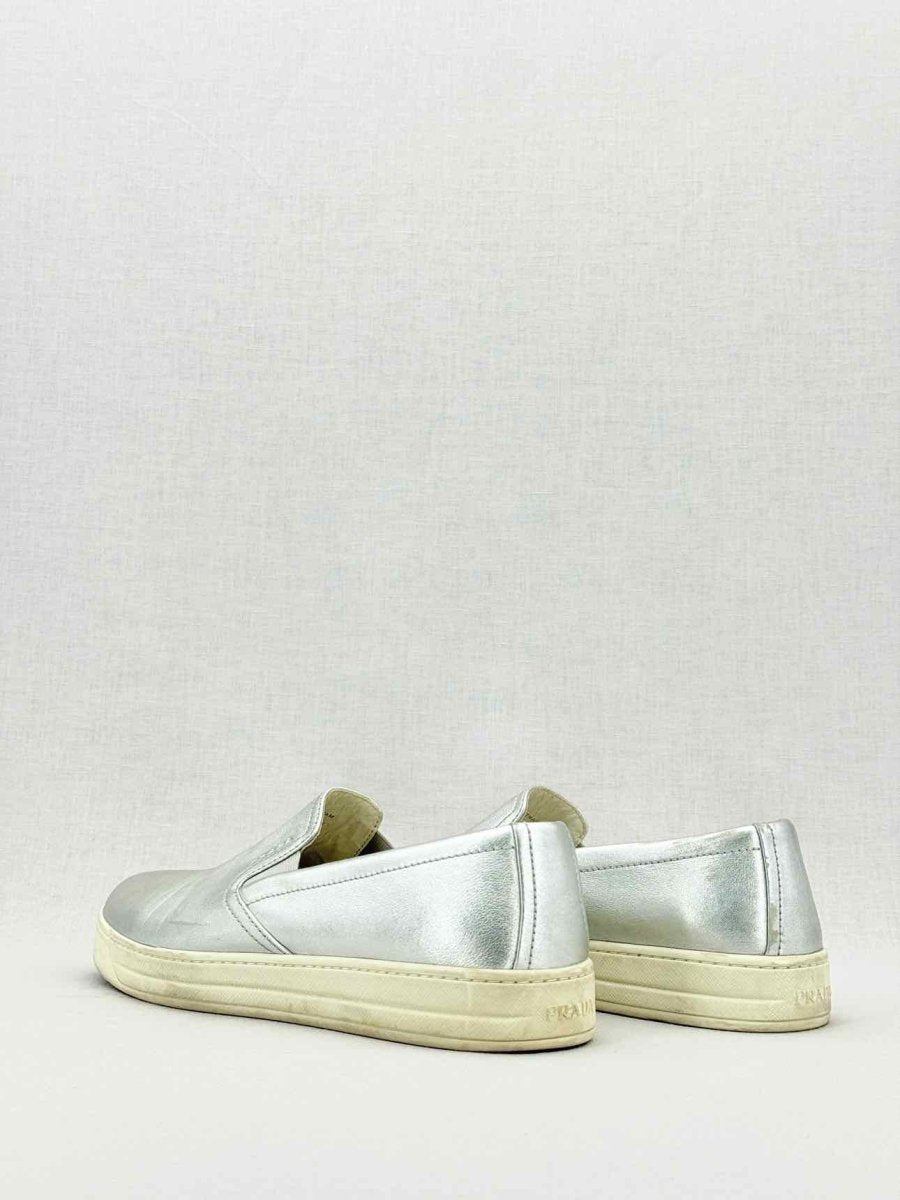 Pre - loved PRADA Metallic Size EU 39.5 Sneakers at Reems Closet