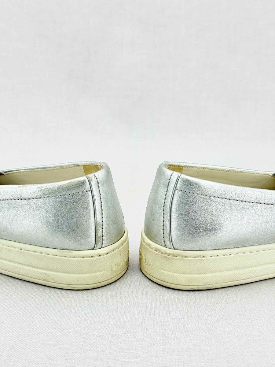 Pre - loved PRADA Metallic Size EU 39.5 Sneakers at Reems Closet