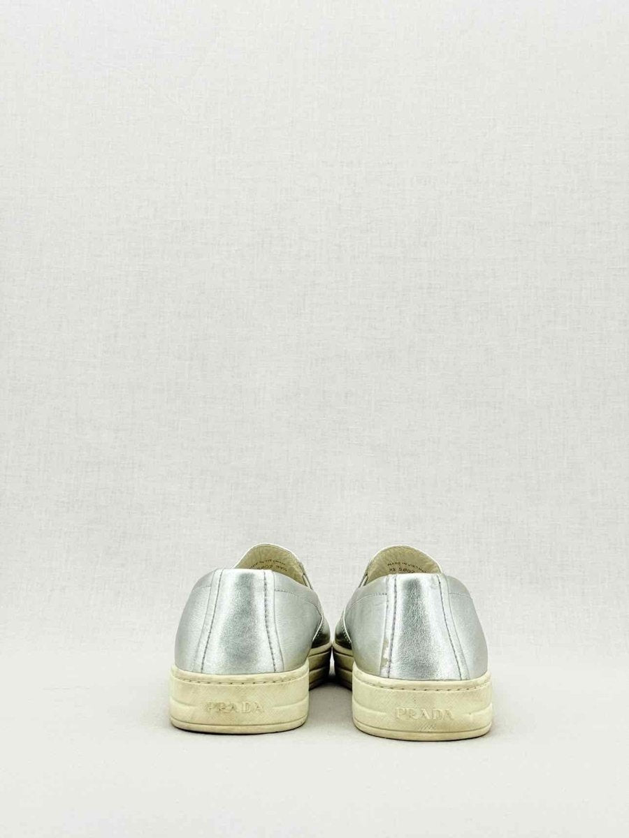 Pre - loved PRADA Metallic Size EU 39.5 Sneakers at Reems Closet