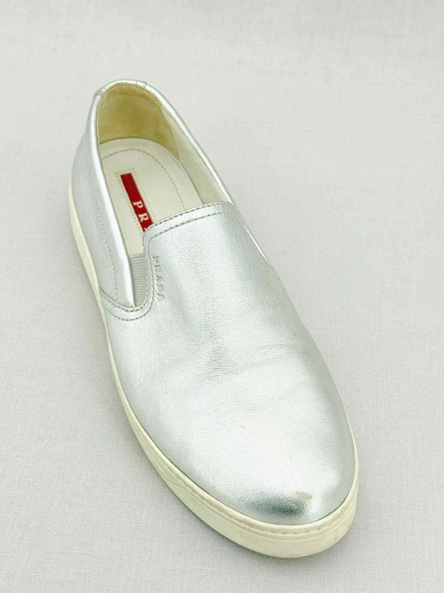 Pre - loved PRADA Metallic Size EU 39.5 Sneakers at Reems Closet