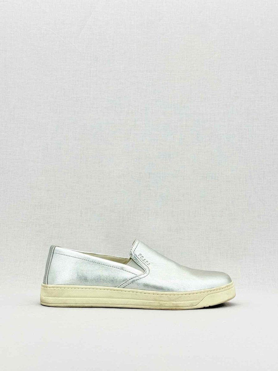 Pre - loved PRADA Metallic Size EU 39.5 Sneakers at Reems Closet