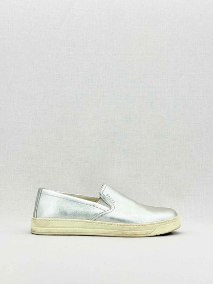 Pre - loved PRADA Metallic Size EU 39.5 Sneakers at Reems Closet