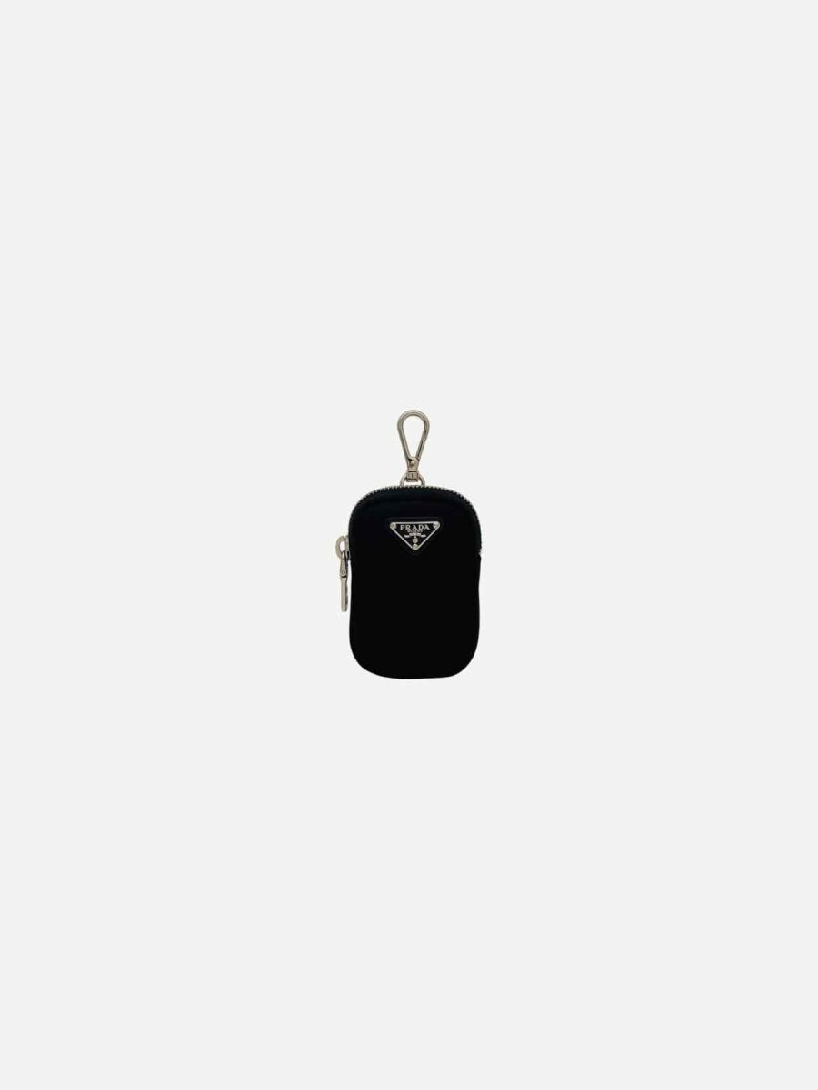 Pre - loved PRADA Mini Re - Nylon Black Pouch at Reems Closet