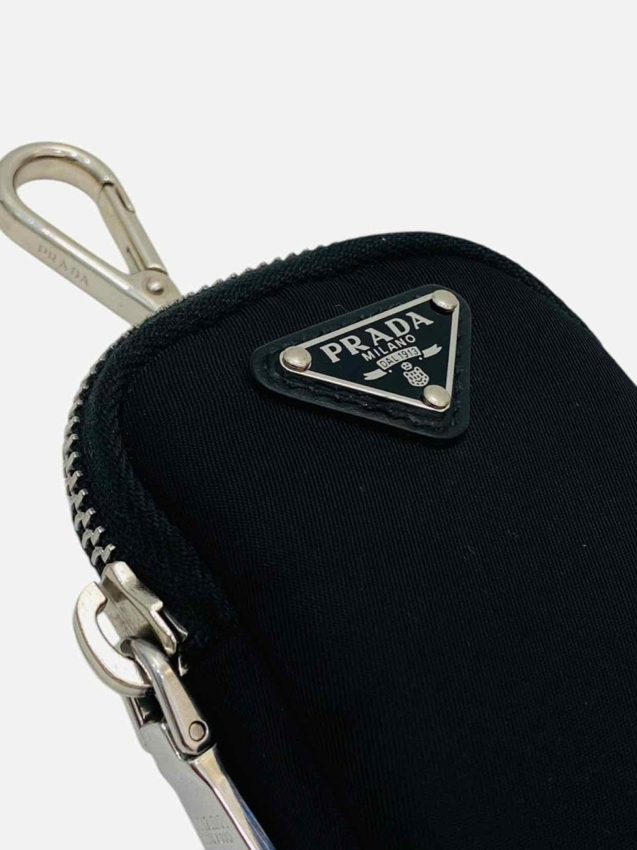 Pre - loved PRADA Mini Re - Nylon Black Pouch at Reems Closet