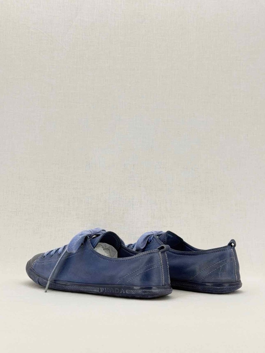 Pre - loved PRADA Navy Blue Size EU 39 Sneakers at Reems Closet