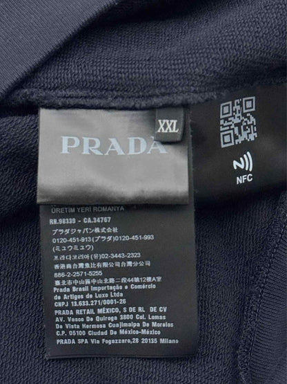 Pre - loved PRADA Navy Blue Size XXLarge Sweatshirt at Reems Closet