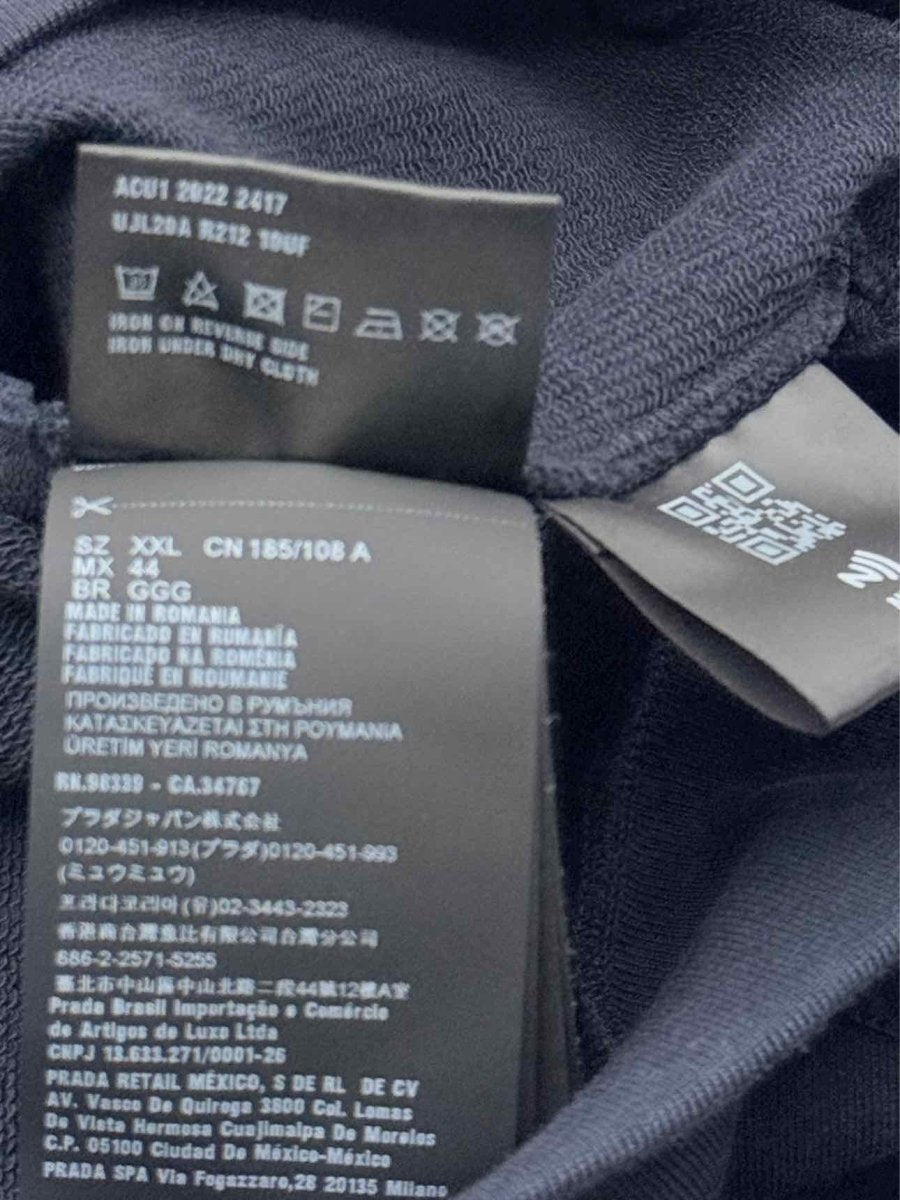 Pre - loved PRADA Navy Blue Size XXLarge Sweatshirt at Reems Closet