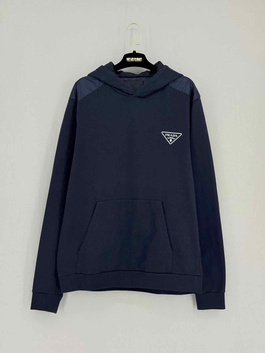 Pre - loved PRADA Navy Blue Size XXLarge Sweatshirt at Reems Closet