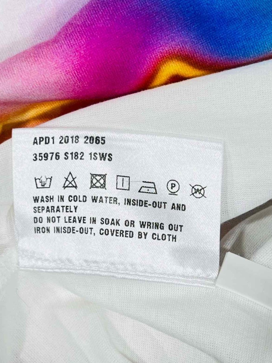 Pre - loved PRADA Neon Banana White Size Small T-shirt at Reems Closet