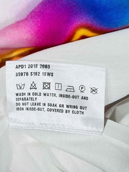 Pre - loved PRADA Neon Banana White Size Small T-shirt at Reems Closet