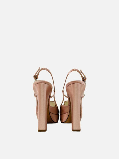 Pre - loved PRADA Odette Pink Slingbacks at Reems Closet