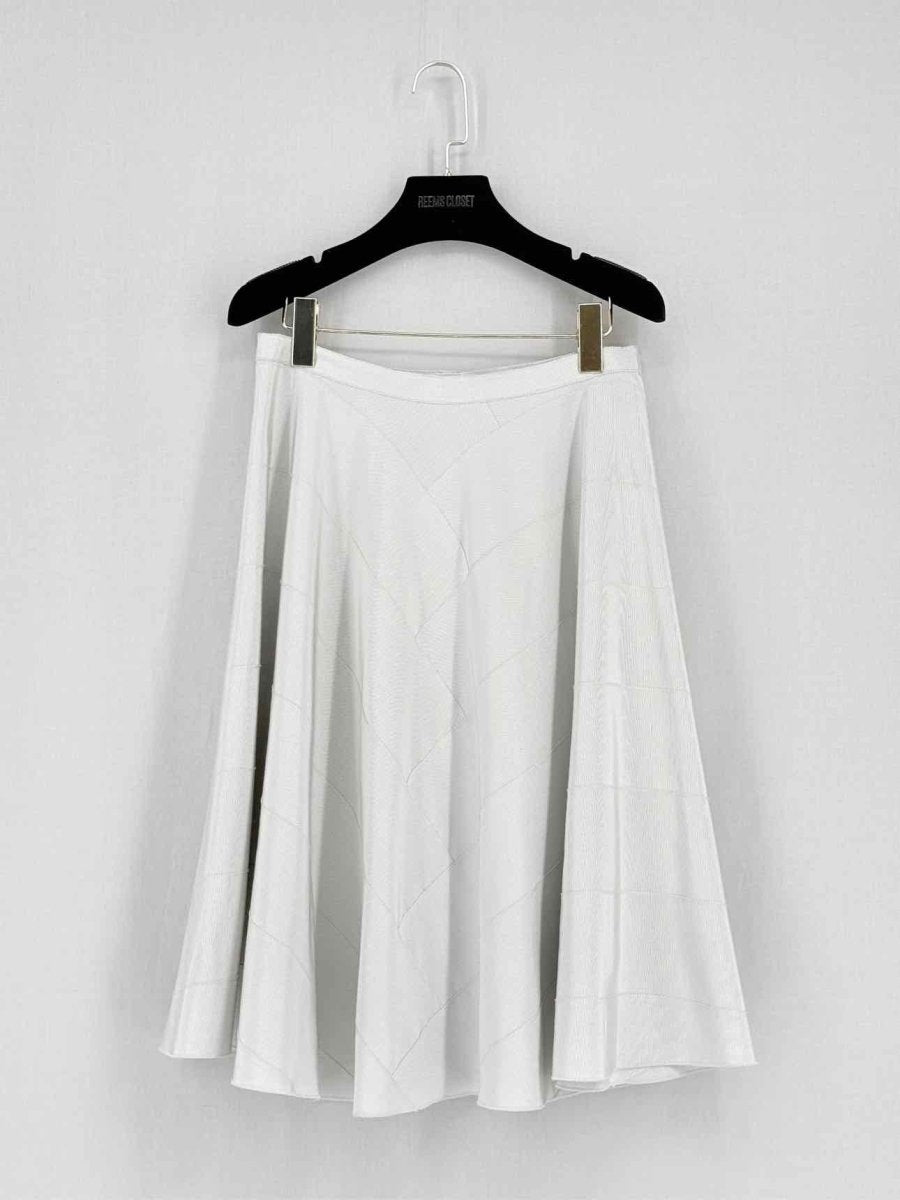Pre - loved PRADA Off - white Size US 6 Knee Length Skirt at Reems Closet