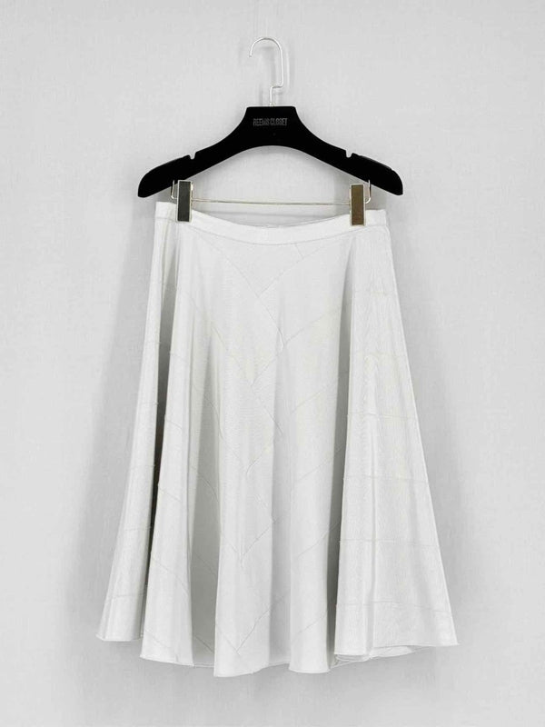 Pre - loved PRADA Off - white Size US 6 Knee Length Skirt at Reems Closet