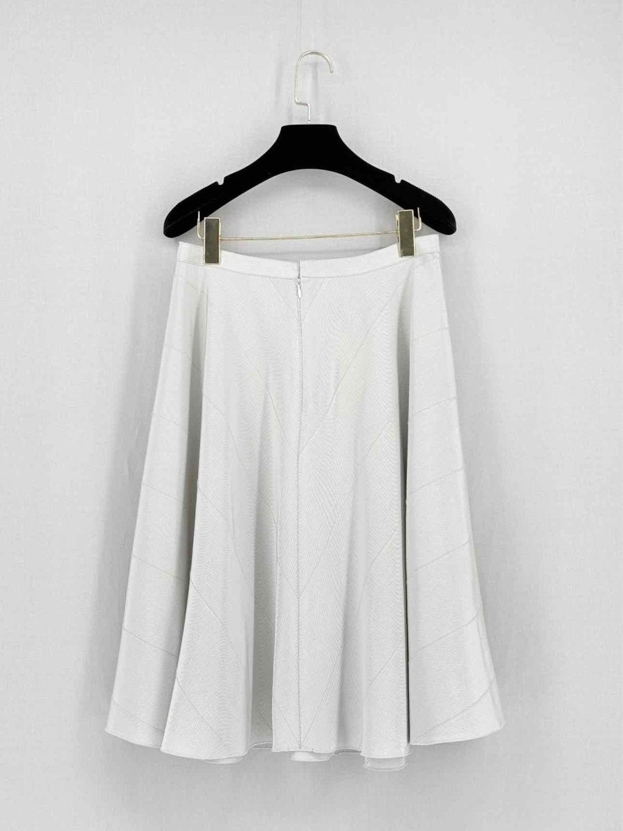 Pre - loved PRADA Off - white Size US 6 Knee Length Skirt at Reems Closet