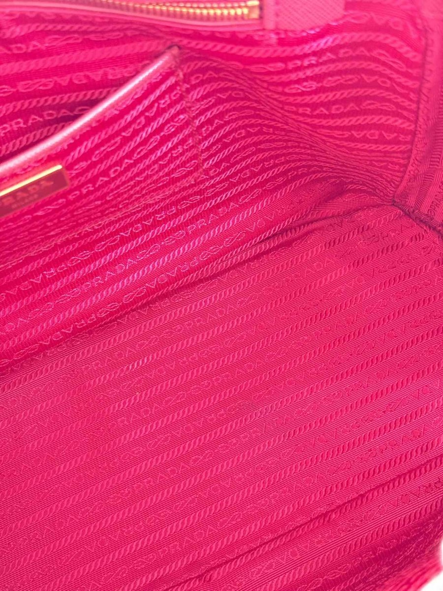 Pre - loved PRADA Parabole Red Tote Bag at Reems Closet