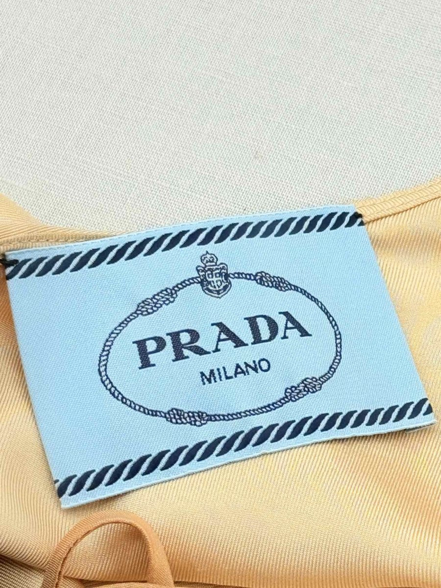Pre - loved PRADA Peach Size US 2 Short Dress at Reems Closet