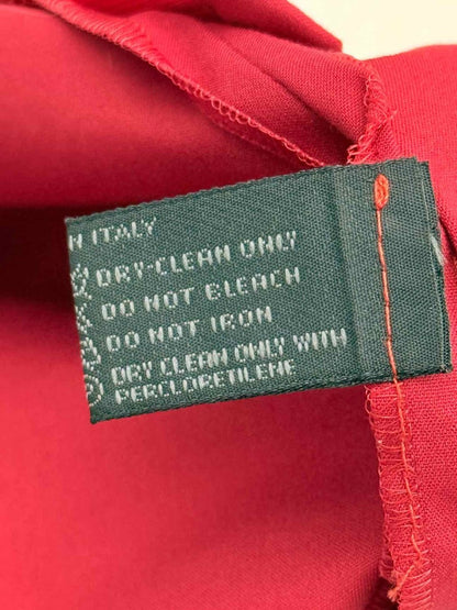 Pre-loved PRADA Pleated Red Size US 6 Long Skirt at Reems Closet
