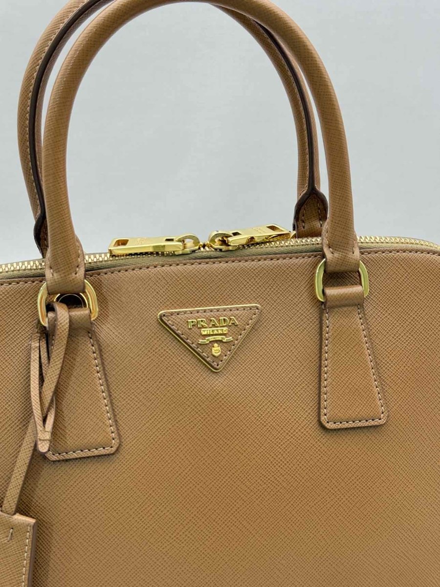 Pre-loved PRADA Promenade Tan Top Handle at Reems Closet