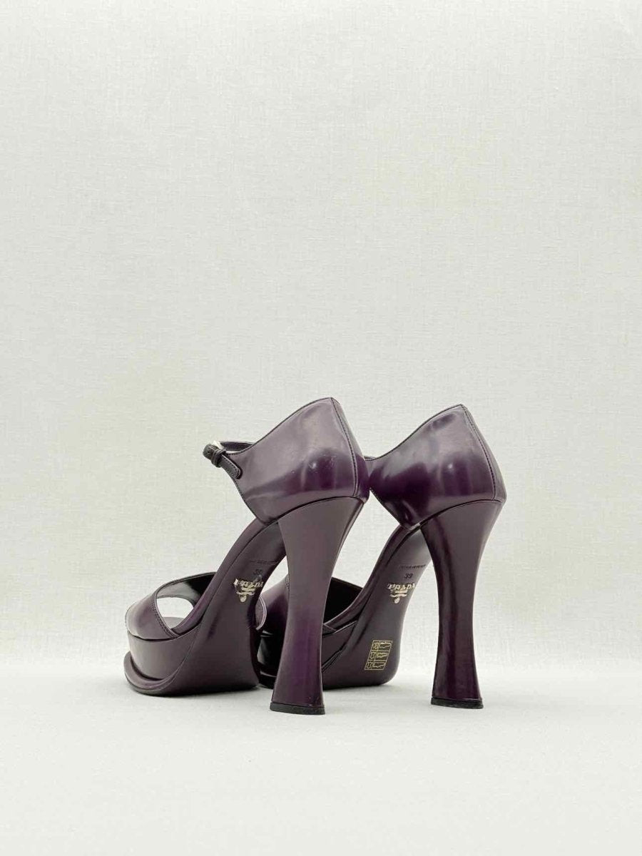 Pre - loved PRADA Purple Size EU 39 Heeled Sandals at Reems Closet