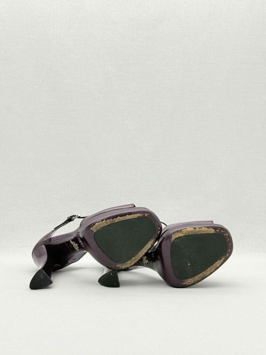 Pre - loved PRADA Purple Size EU 39 Heeled Sandals at Reems Closet