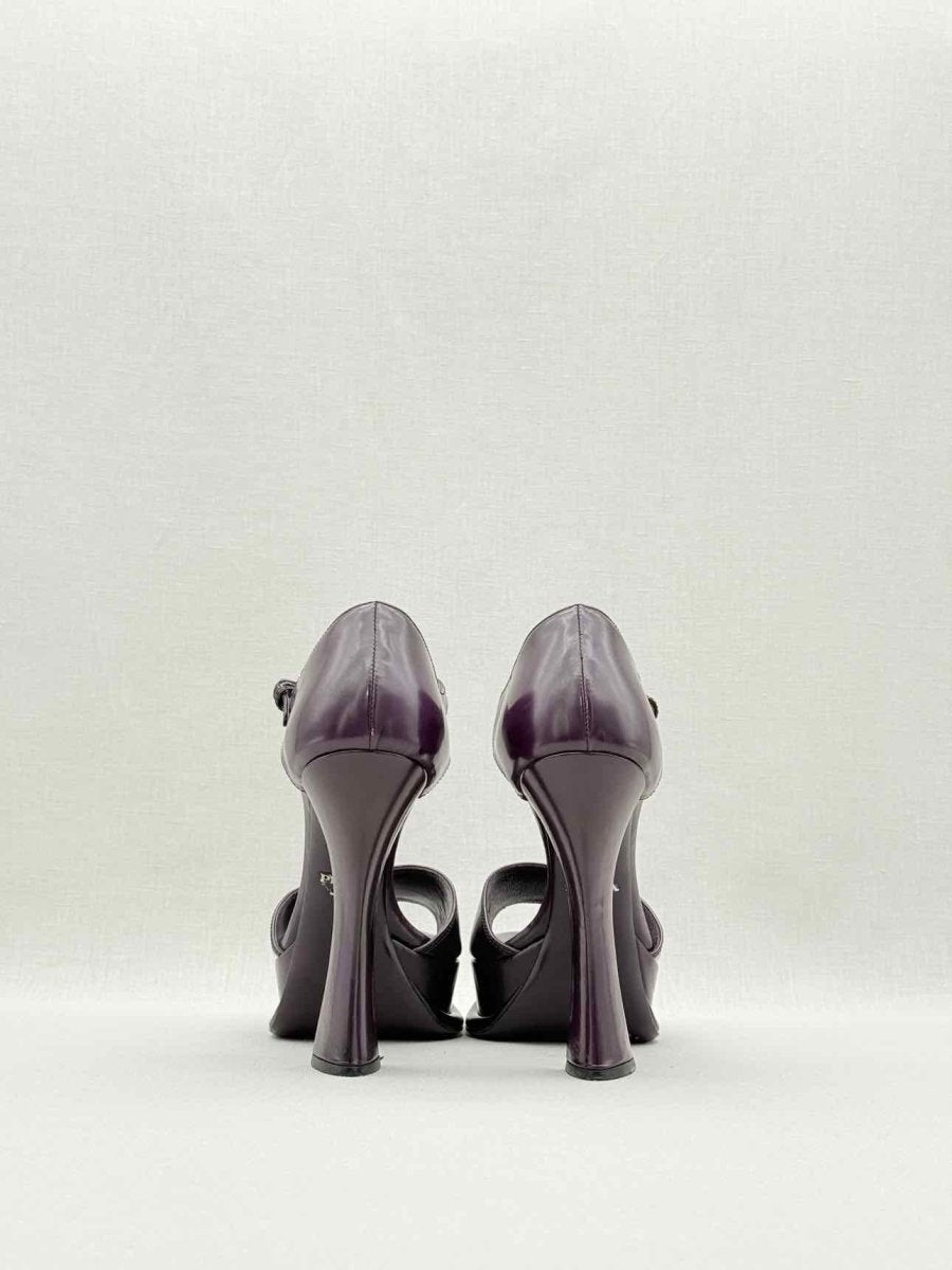 Pre - loved PRADA Purple Size EU 39 Heeled Sandals at Reems Closet