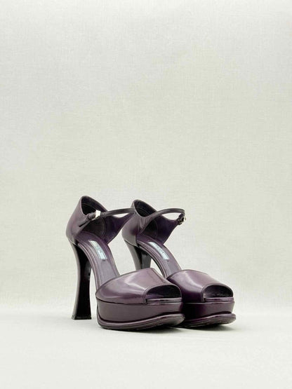 Pre - loved PRADA Purple Size EU 39 Heeled Sandals at Reems Closet