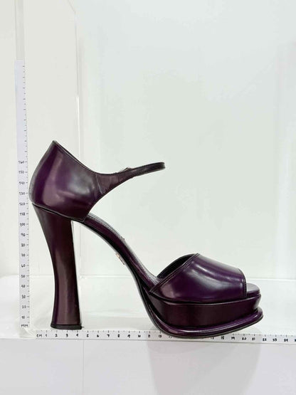Pre - loved PRADA Purple Size EU 39 Heeled Sandals at Reems Closet