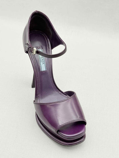 Pre - loved PRADA Purple Size EU 39 Heeled Sandals at Reems Closet