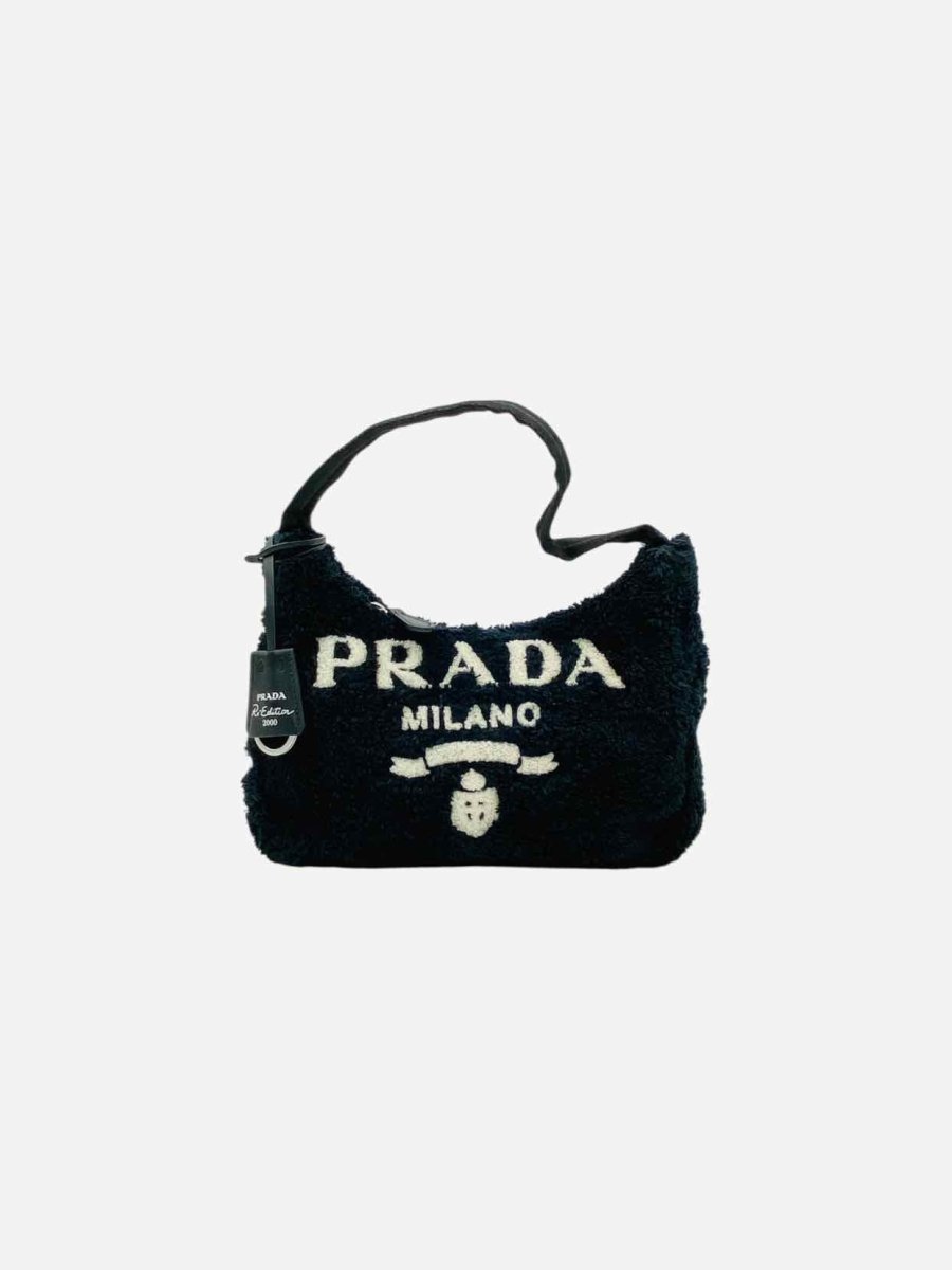 Pre - loved PRADA Re - Edition 2000 Black Shoulder Bag at Reems Closet