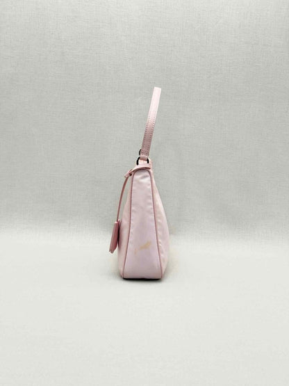 Pre-loved PRADA Re-Edition 2000 Pastel Pink Hobo bag at Reems Closet