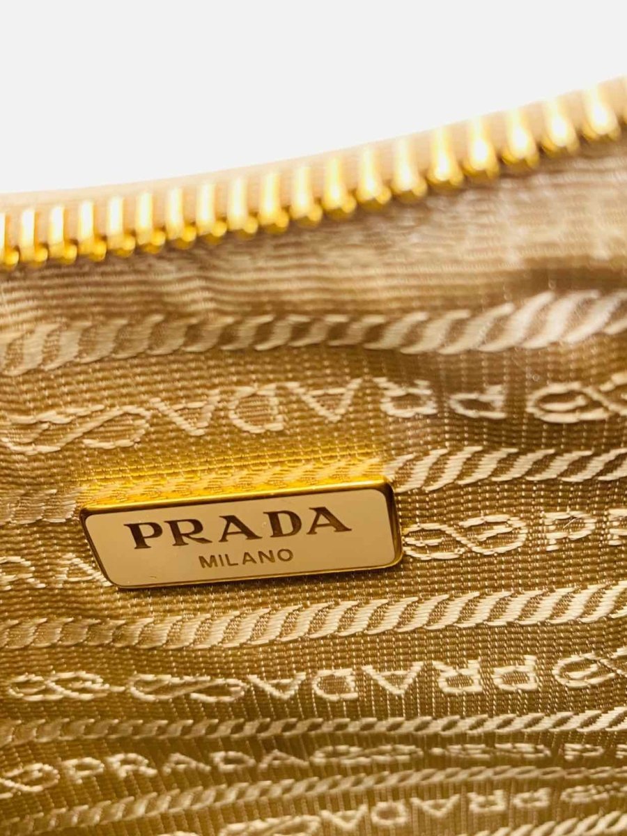 Pre - loved PRADA Re - edition 2005 Beige Shoulder Bag at Reems Closet