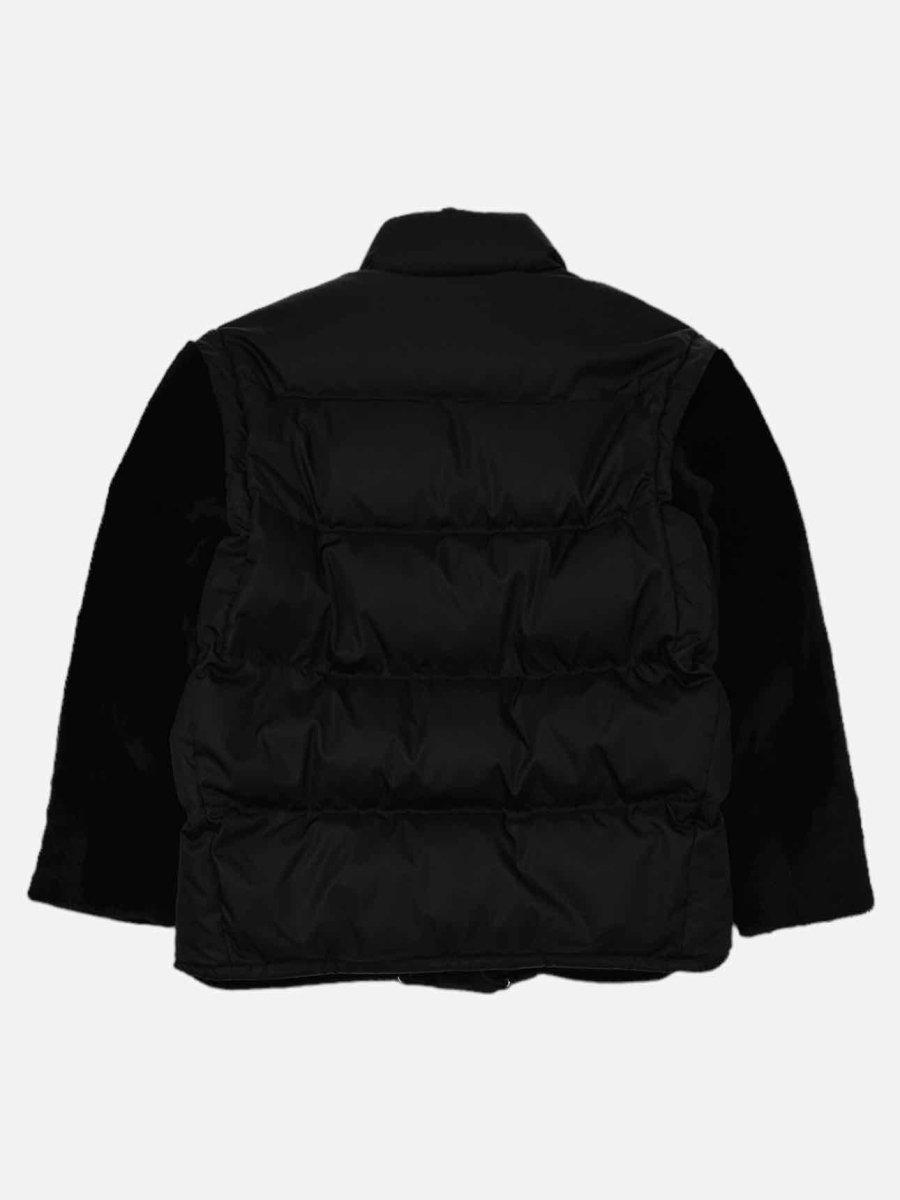 Pre - loved PRADA Re - Nylon Black Quilted Jacket at Reems Closet