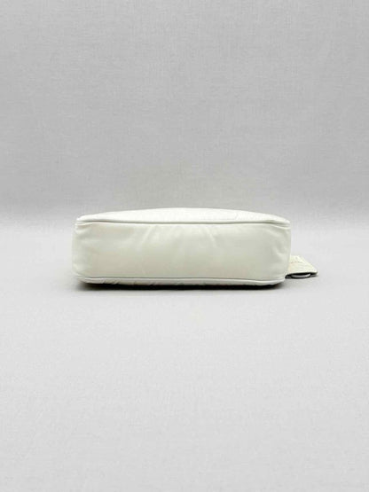 Pre - loved PRADA Re - Nylon Off - white Hobo bag at Reems Closet