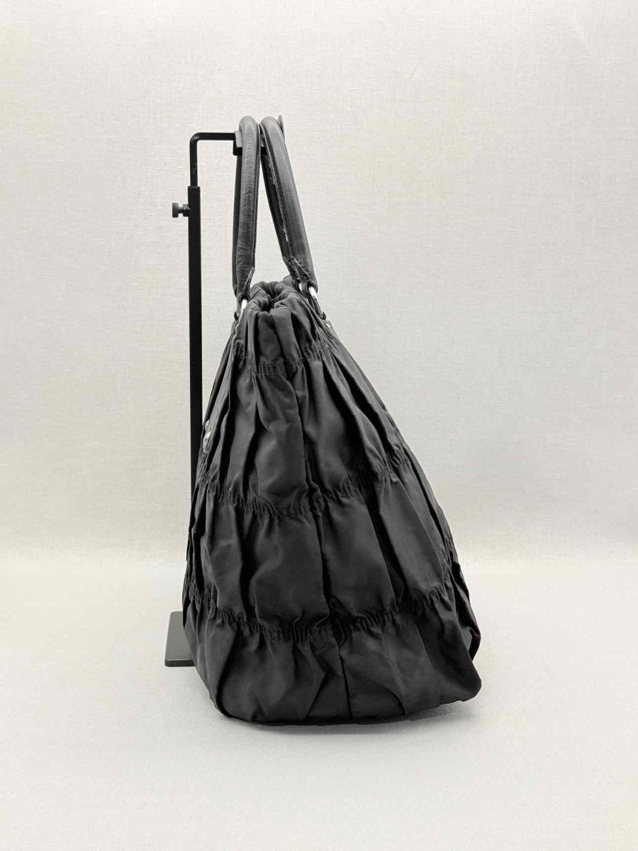 Pre-loved PRADA Tessuto Black Tote Bag at Reems Closet