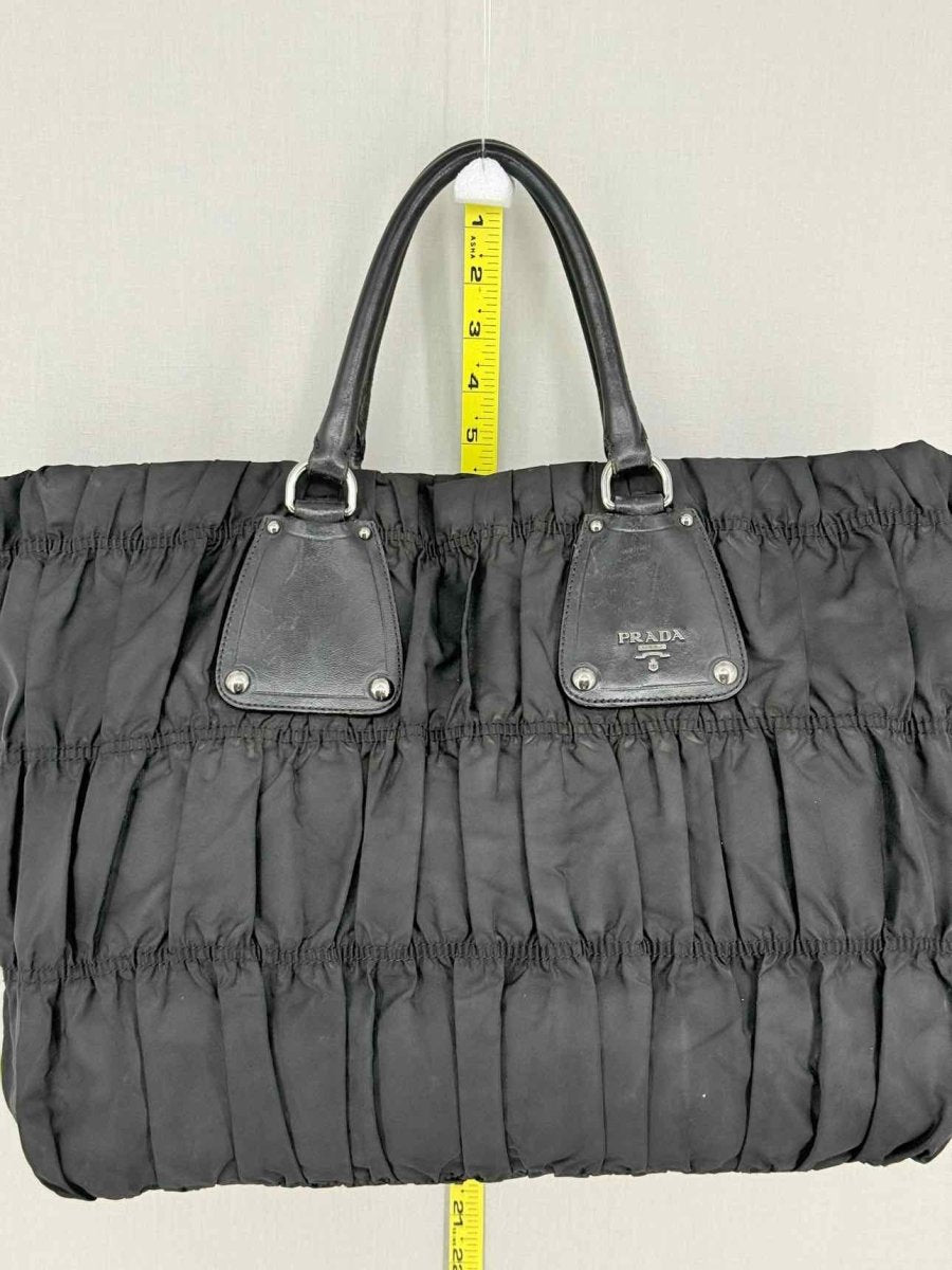 Pre-loved PRADA Tessuto Black Tote Bag at Reems Closet