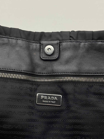 Pre-loved PRADA Tessuto Black Tote Bag at Reems Closet