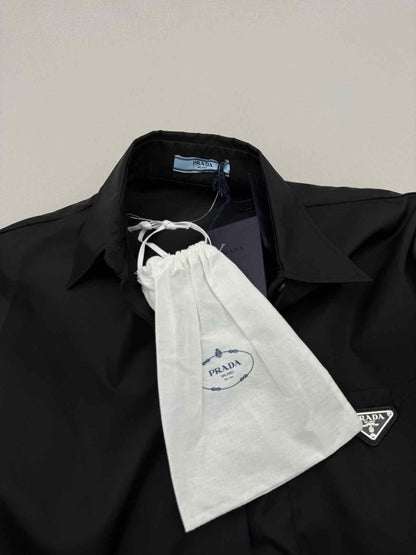 Pre - loved PRADA Triangle Logo Black Size US 4 Playsuit at Reems Closet